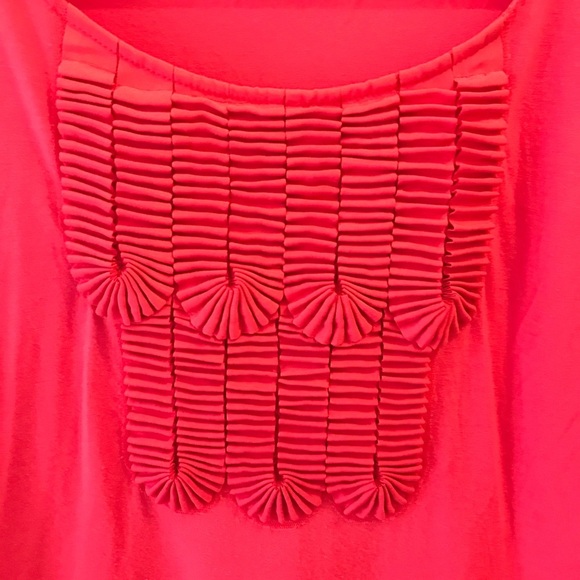 Ted Baker Red Ribbon Top 3 Medium Short Sleeves - Picture 3 of 7